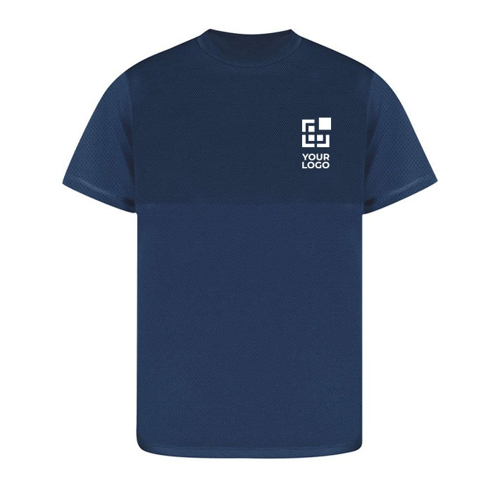 Sportshirt van 100% polyester met dubbele tint 140 g/m2