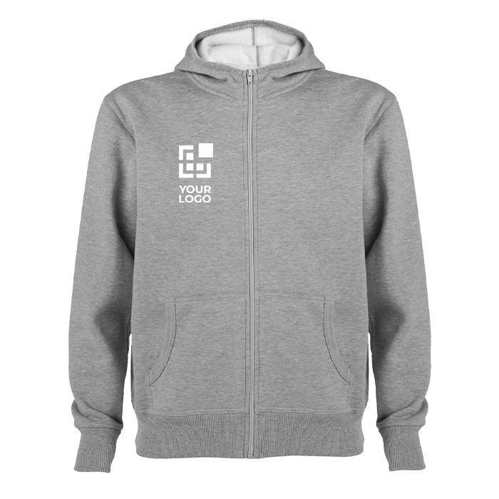 Unisex sweater van katoen en polyester met capuchon 280 g/m2 Roly