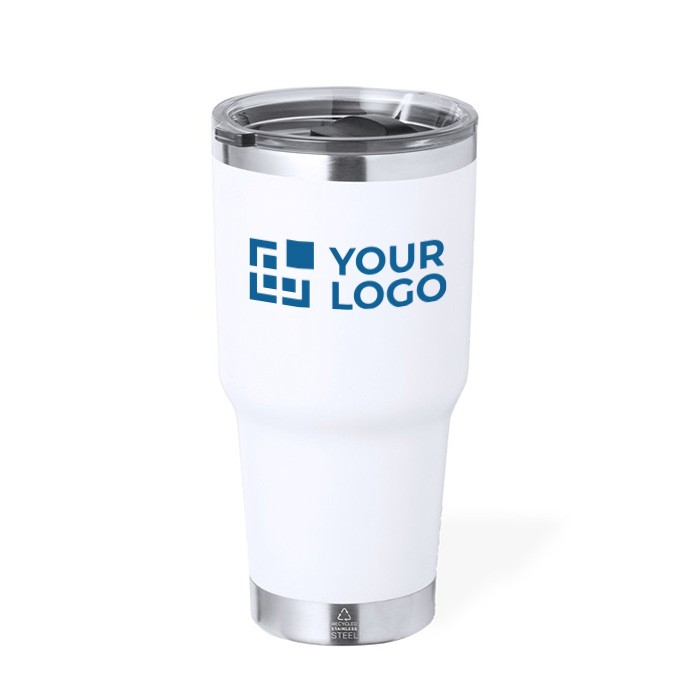 Dubbelwandige RVS beker met 600 ml dispenser
