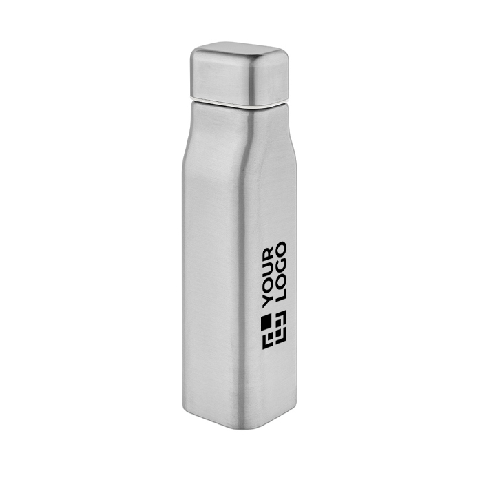 Lekvrije fles van gerecycled staal met industriële look 1 L