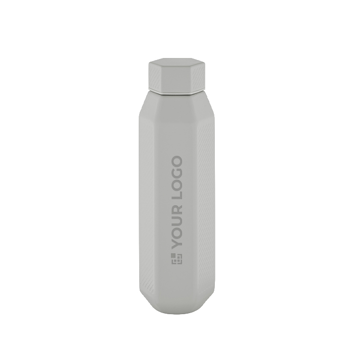 Lekvrije zeshoekige fles van gerecycled roestvrij staal 500 ml