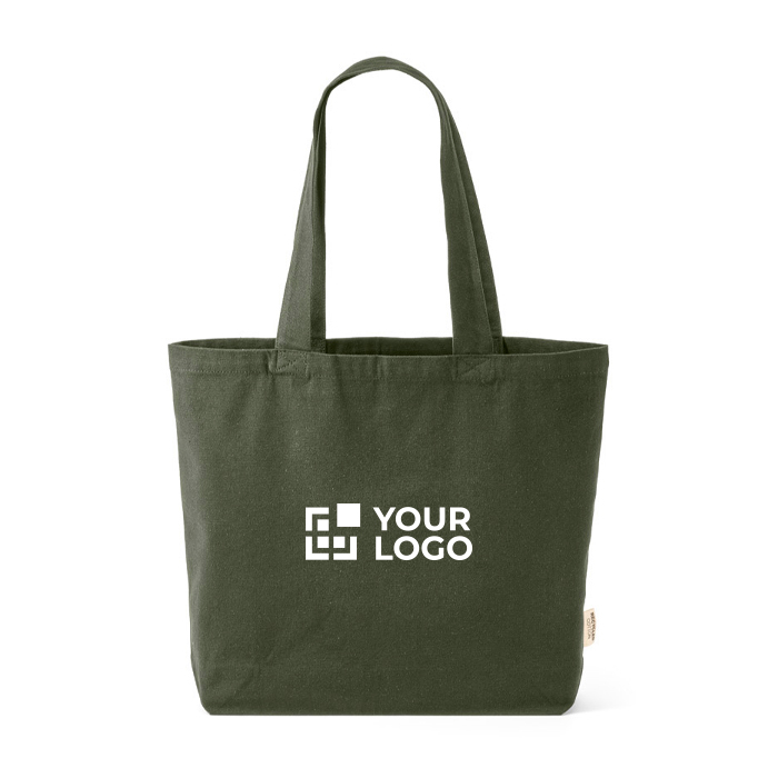 Eco boodschappentas met binnenvak en lange hengsels 220 g/m²