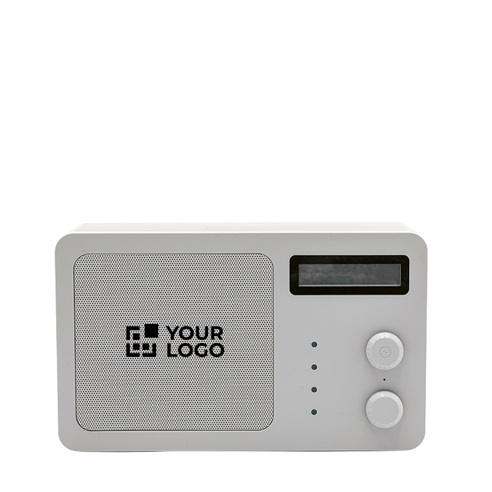Draadloze luidspreker van gerecycled plastic met lcd-scherm 15 W