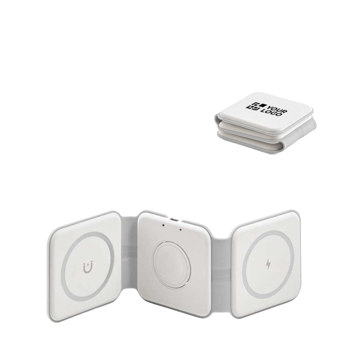 3-in-1 draadloze oplader met USB-C en magnetisch snelladen 15 W