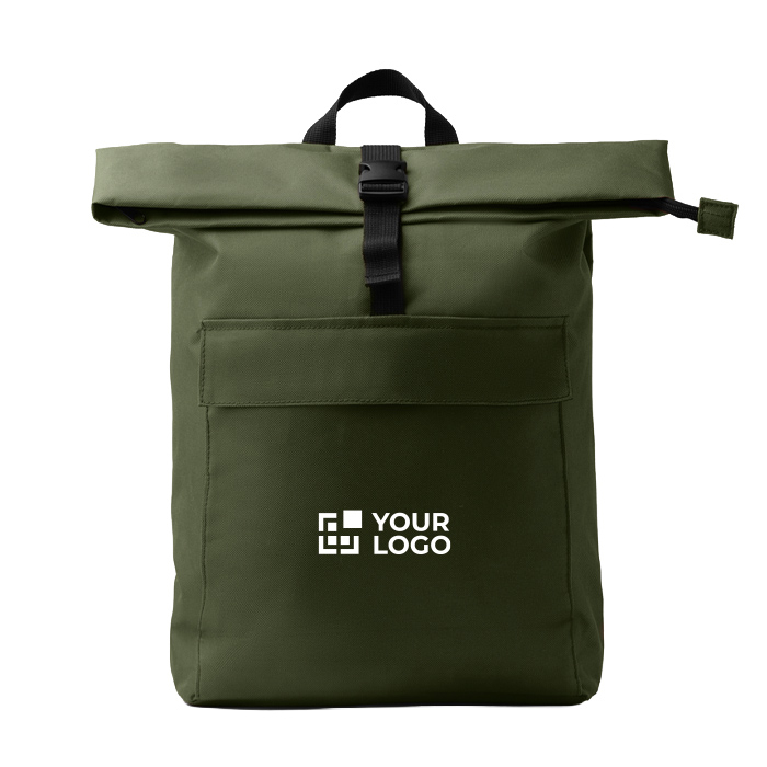 Eco polyester rugzak met uitbreidbaar hoofdvak voor 15''