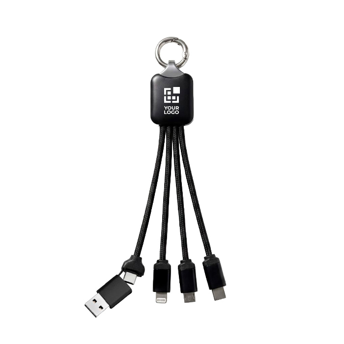 4-in-1-multilaadkabel met karabijnhaak 10 W