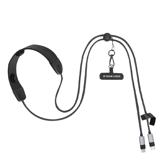 USB-C-oplaadkabel met massageapparaat en telefoonhouder 100W