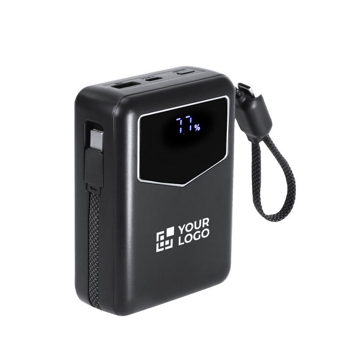 Powerbank met ingebouwde kabels en laaddisplay 20.000mAh