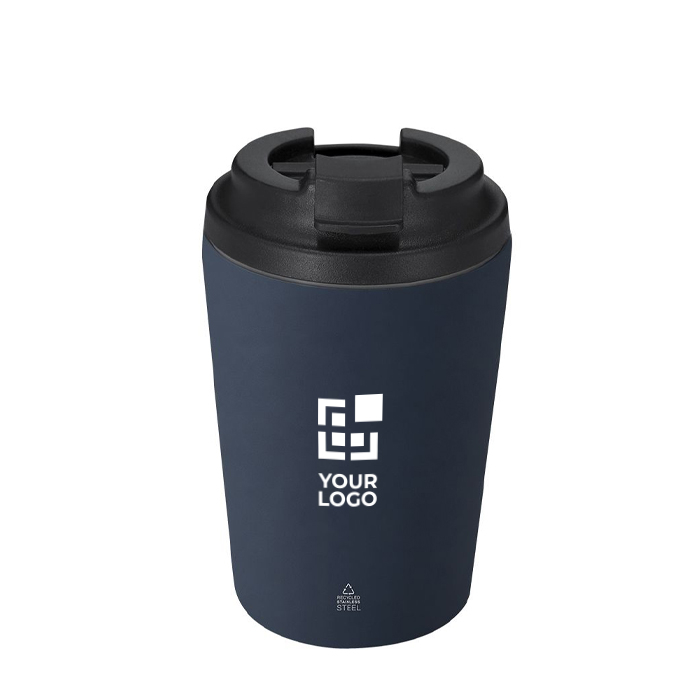Thermosbeker van gerecycled RVS met lekvrije sluiting 350ml