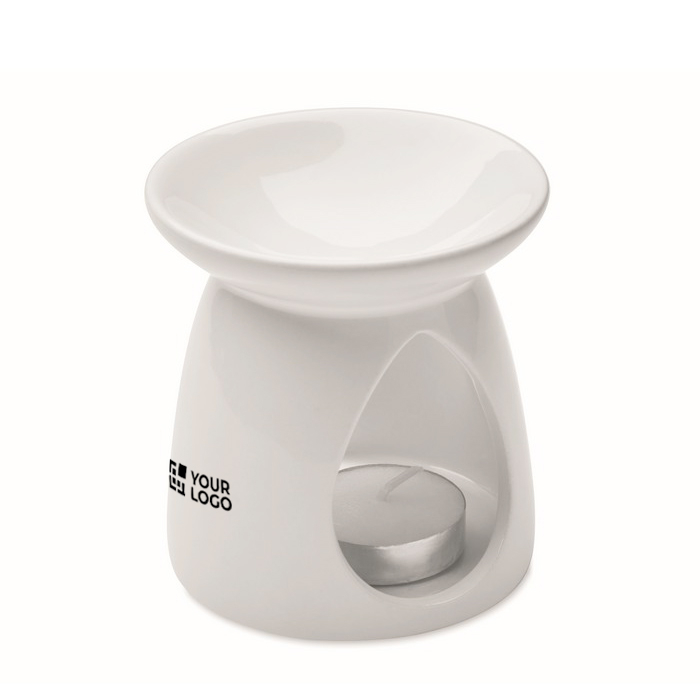 Set keramische geurbrander met theelichtje en vanilleolie