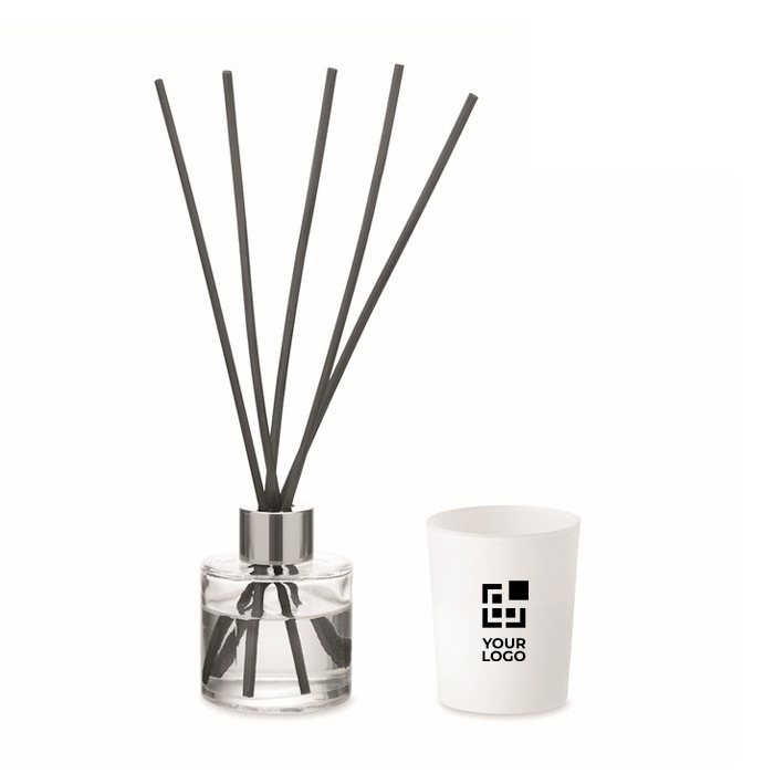 Aromaset met geurverspreider en kaars van plantaardige was