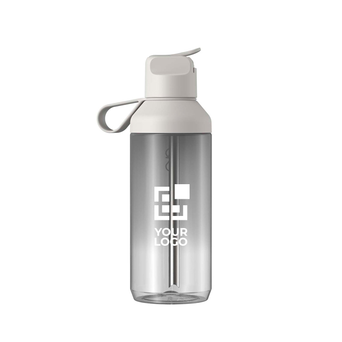 Transparante fles met rietje en klapdeksel 710ml Ocean Bottle