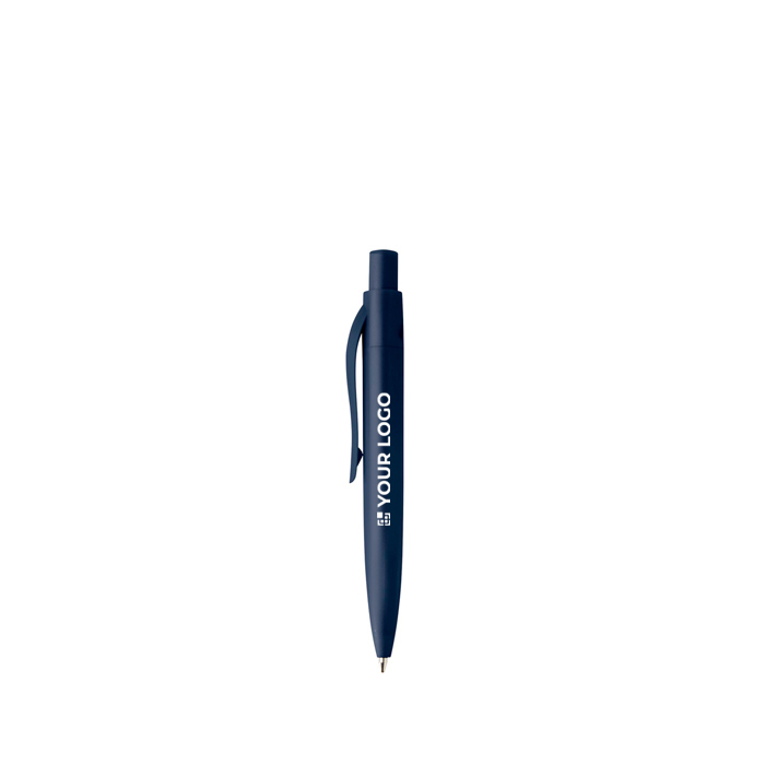 Mini balpen van RCS-gecertificeerd gerecycled plastic met blauwe inkt