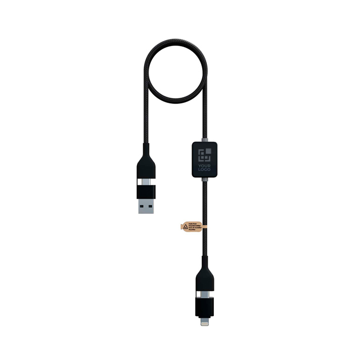 Laad- en datakabel met verlicht logo 60W 1m SCX.design
