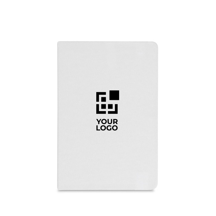Eco notitieboek in gerecycled polyester, A5 gelinieerde bladen