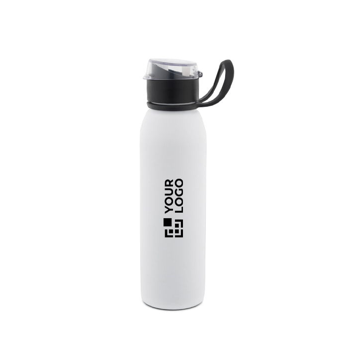 Sportfles van gerecycled roestvrij staal met enkelwandige constructie 670 ml