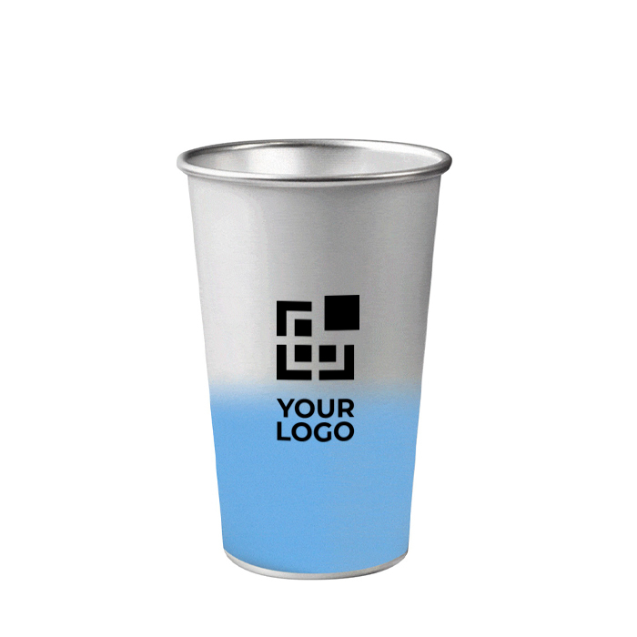 Fles van gerecycled aluminium die van kleur verandert 450ml