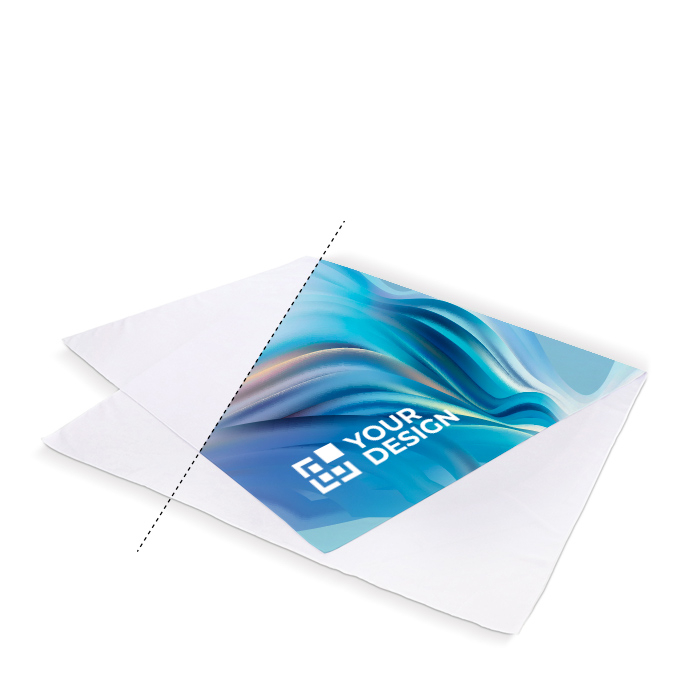 Sneldrogende polyester handdoek met sublimatie 200g/m² 100x180cm