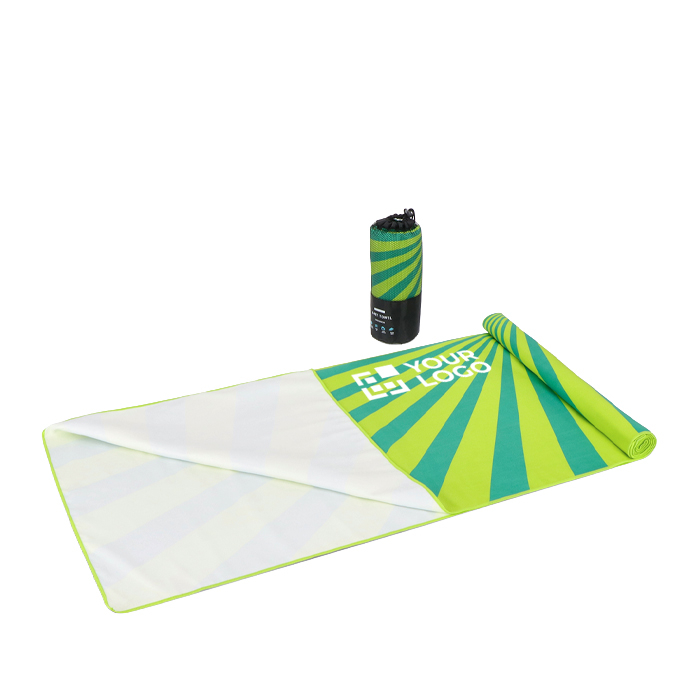RPET strandhanddoek met sneldrogende technologie 100x180cm