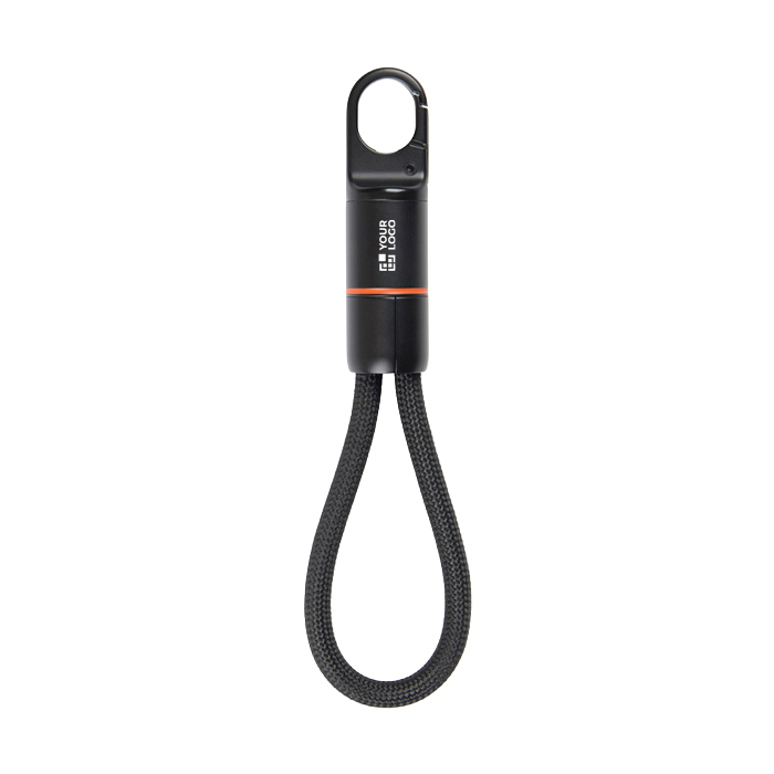 USB-C-snelloplaadkabel met karabijnhaak Nordic Drift Everest 60W