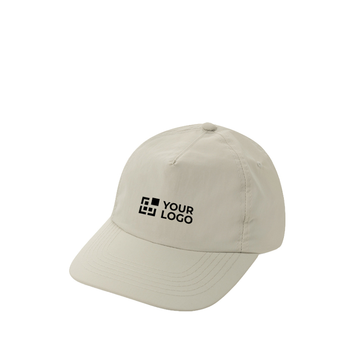 Lichte en ademende 5 panel cap van gerecycled nylon