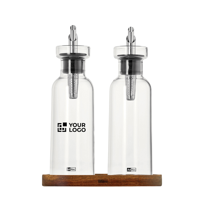 Set olijfolie- en azijndispensers 4 in 1 300 ml AdHoc