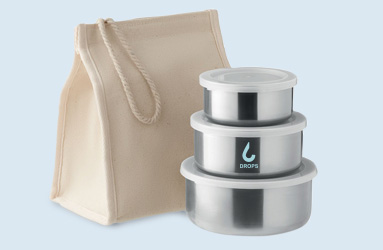 Pakket met lunchboxen