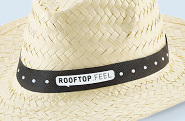 Sombrero met logo