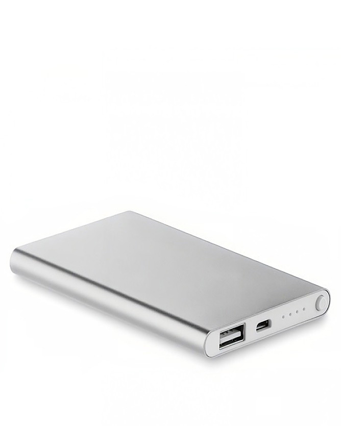 Bedrukbare externe batterij 4000mAh kleur zwart