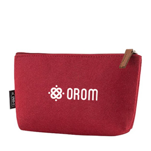 Toilettas van gerecycled polyestervilt