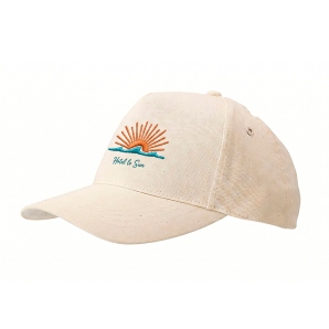 Natuurlijke kleur katoenen cap laten bedrukken Ecostyle Cap