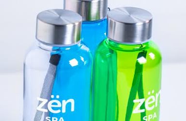 Bidon en waterfles bedrukken met logo