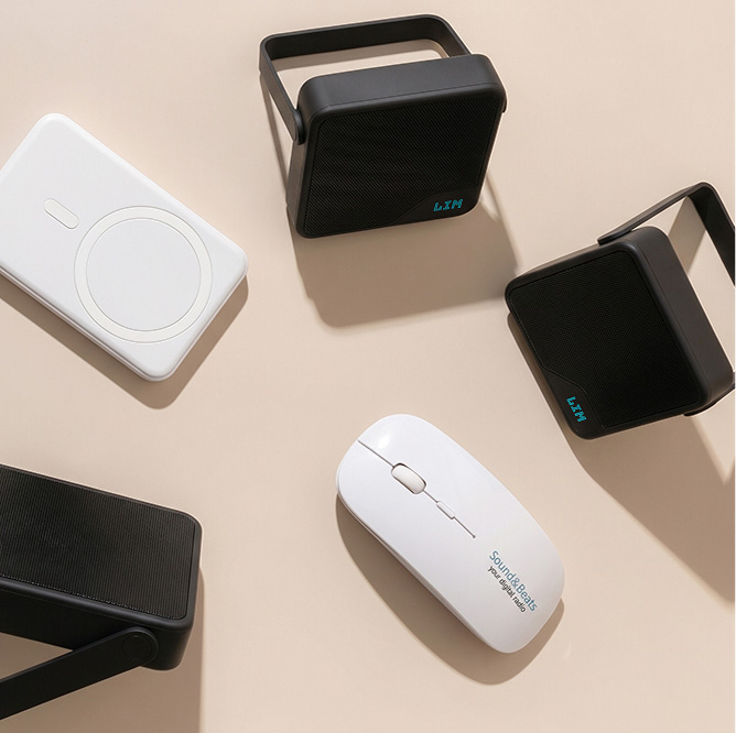 Computer gadgets bedrukken