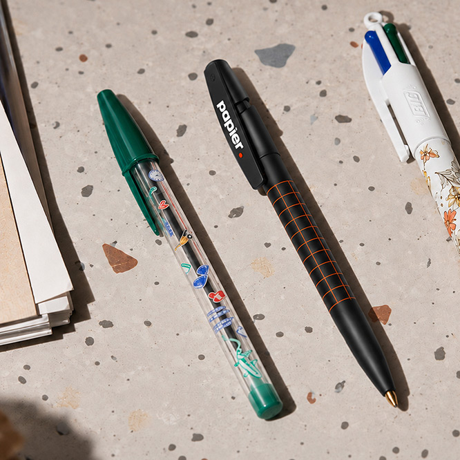 BIC pennen bedrukt in verschillende kleuren