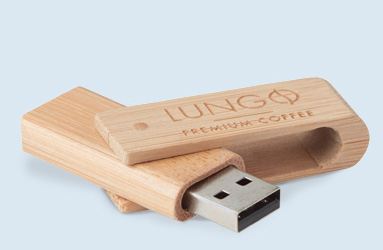 Ecologische usb sticks van hout