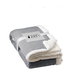 Fleece deken bedrukken met logo Fleece dekens bedrukken