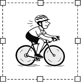Logo van fietswinkel te bedrukken